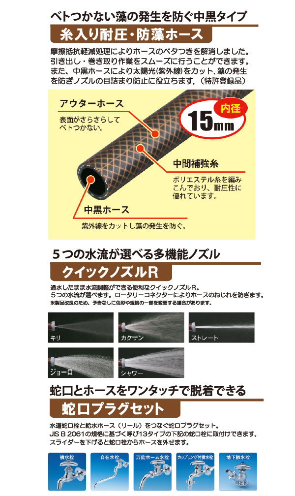 ホースリール おしゃれ 30m アーバンブラウンリール 30m Urb5 Q307r 送料無料 日本製 Suny の通販はau Pay マーケット 住マイル