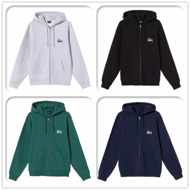 ステューシー BASIC STUSSY ZIP HOODIE スウェット パーカー