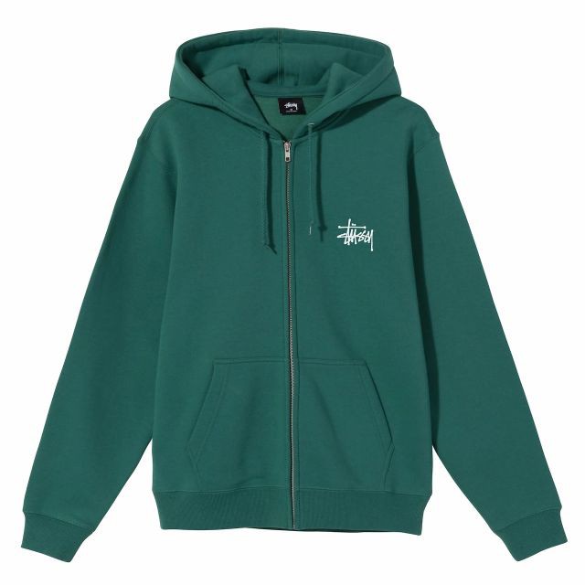 ステューシー BASIC STUSSY ZIP HOODIE スウェット パーカー プル