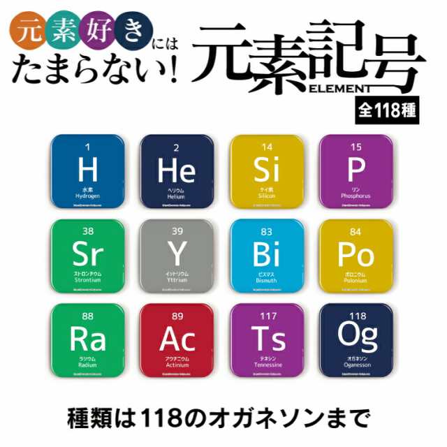 元素記号缶バッジorマグネット 四角37mm ルビジウム 缶バッジ マグネット 周期表 記念品 プレゼント おもしろ 化学 科学 父の日 母の通販はau Pay マーケット よろずやデザイン