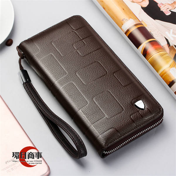 長財布 財布 メンズ 本革 ビジネス財布 ウォレット ハンドバッグ 二