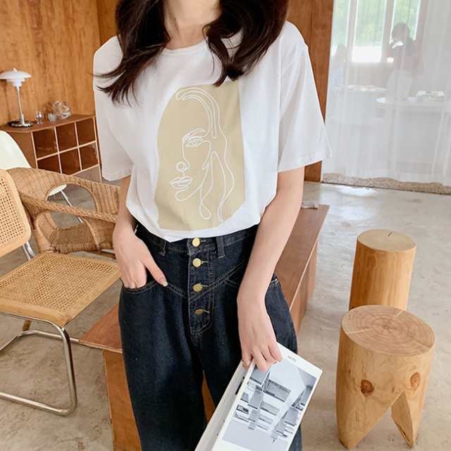 tシャツ 半袖 ゆったり レディース カットソー トップス 無地 シンプル