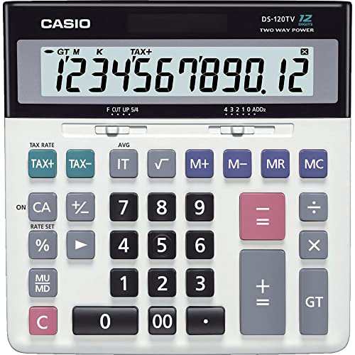カシオ スタンダード電卓 税計算・加算器方式 デスクタイプ 12桁