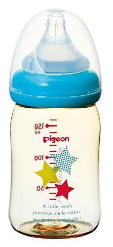 プラスチック製 160ml ピジョン Pigeon 母乳実感 哺乳びん スター柄 0ヵ月から おっぱい育児を確実にサポートする哺乳びん 2)スタ