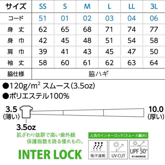 薄手 長袖 ティーシャツ メンズ レディース Tシャツ 無地 吸汗 速乾 ドライ スポーツ トレーニング インターロック 3.5oz 大きいサイズ  3の通販はau PAY マーケット - Print Shop わざや au PAY マーケット店