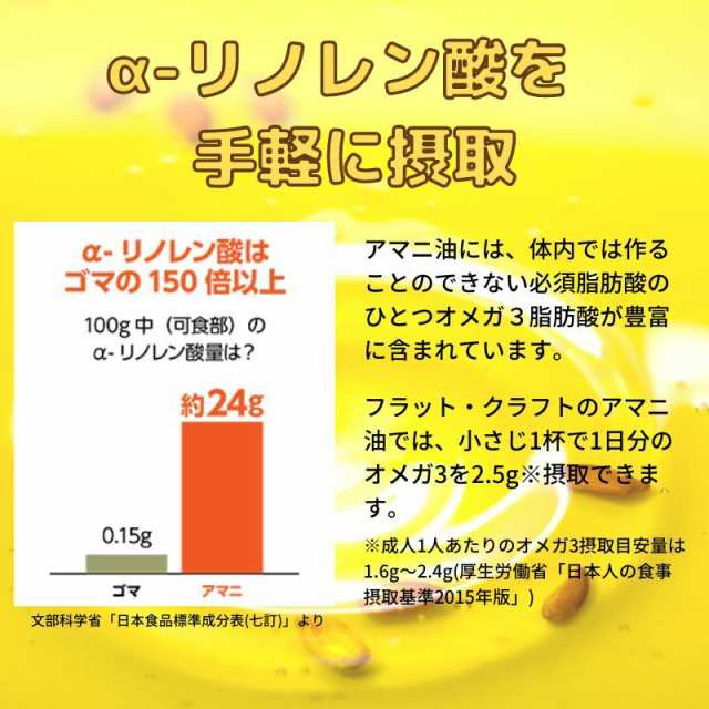 フラット・クラフト アマニ油 360g 3本 アマニオイル 亜麻仁油 低温