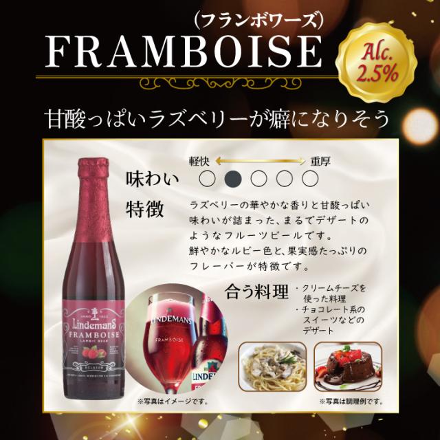 リンデマンス クリーク 250ml×24本 瓶 送料無料 海外ビール ベルギー フルーツビール 長S ベルギービール フルーツビール リンデマンス 250ml アソート 6種 各2