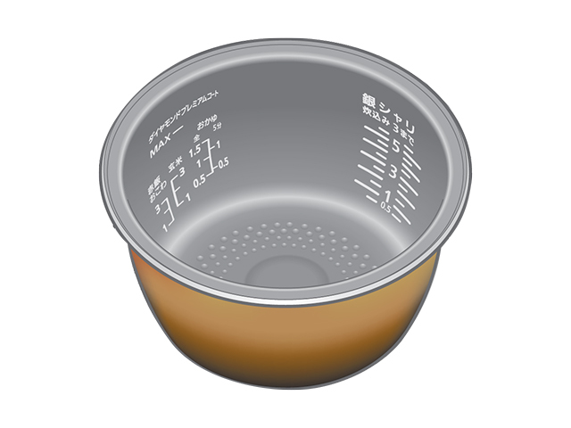 ARE50-M23 パナソニック 炊飯器用 内釜 内なべ SR-SSX180・SR-SSX181・SR-SSX188・SR-SSX189対応 新品 純正 交換用 部品 Panasonic