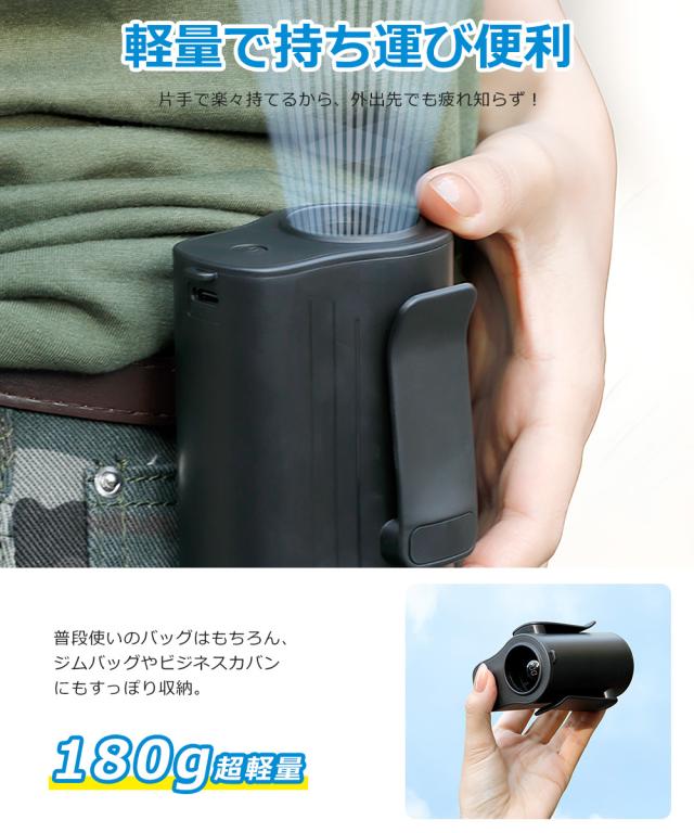 腰掛け扇風機 強力 100段階風量 首掛け扇風機 ストラップ付き ベルトファン LEDデジタル表示 USB扇風機 静音 手持ち扇風機 Type-C充電式 卓上扇風機 携帯扇風機 業務用 ミニファン ハンディファン ネックファン 長時間 軽量 通勤 通学 熱中症対策 送料無料の通販はau PAY