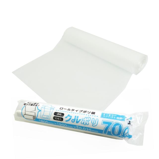 (まとめ）TANOSEE ポリエチレン収集袋 透明 120L 30枚入×6パック〔×3セット〕