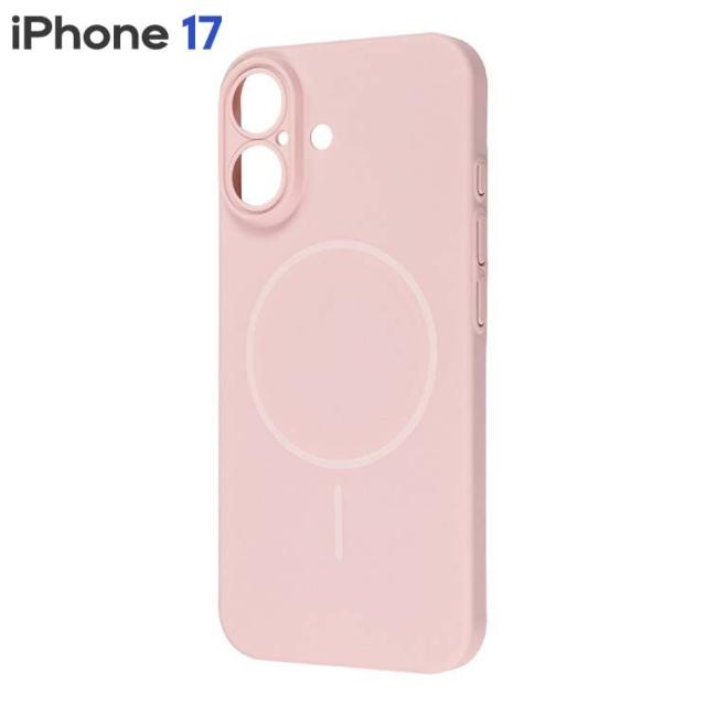 iPhone17 ケース ピンク magsafe対応 シンプル スマホ カバー