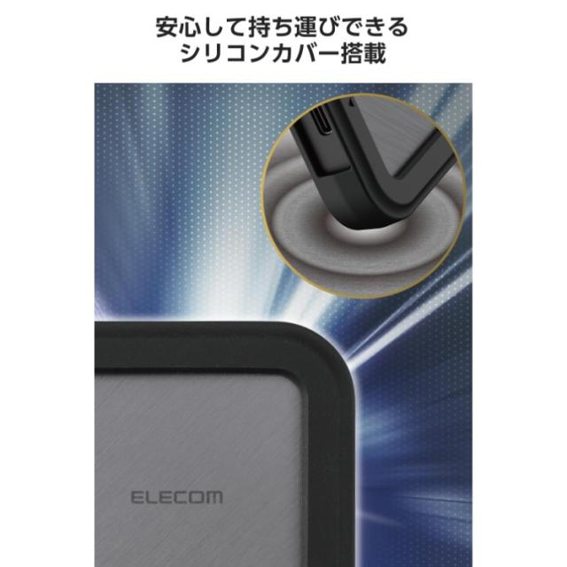 外付けSSD 1TB USB4 40Gbps対応 ポータブルSSD 最大読込3000MB/s 高速転送 Type-C ファンレス設計 耐衝撃 PS5/Mac/iPad/Windows対応 ブラック_5