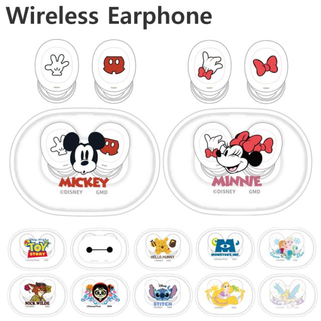 ディズニー ワイヤレスイヤホン ミッキー ミニー ベイマックス プー