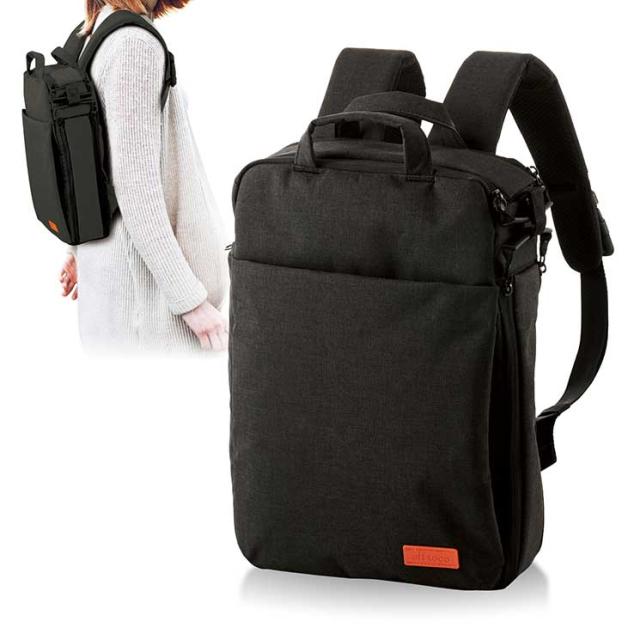 エレコム off toco/3WAY PCバックパック/ブラック ELECOMの通販は