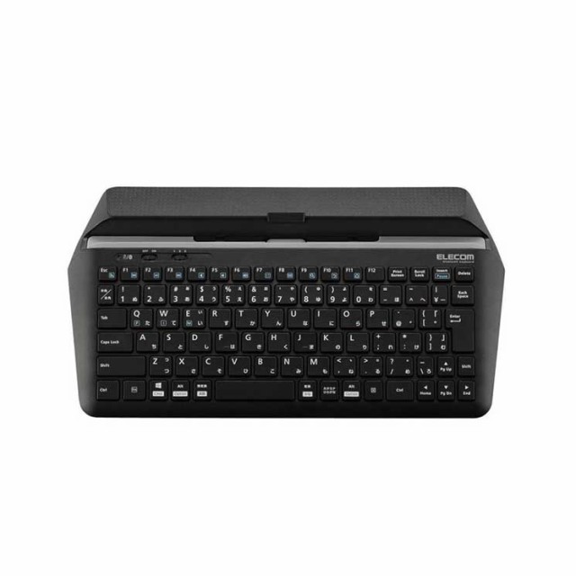 エレコム Bluetoothキーボード/ｽﾀﾝﾄﾞ付/マルチペアリング対応/ブラック ELECOMの通販は
