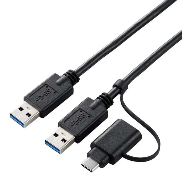 エレコム データ移行ケーブル/USB3.0/Windows-Mac対応/Type-Cアダプタ付属/1.5m/ブラック ELECOMの通販は 7,649円