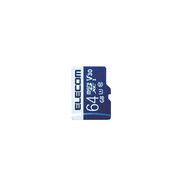 エレコム マイクロSD カード 64GB UHS-I 高速データ転送 SD変換アダプタ付 データ復旧サービス ELECOM