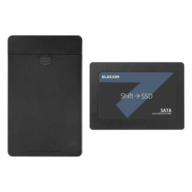 エレコム 内蔵2.5インチ SSD 240GB 耐衝撃 USB3.1 Gen1 ケーブル付属 ELECOMの通販は 9,240円