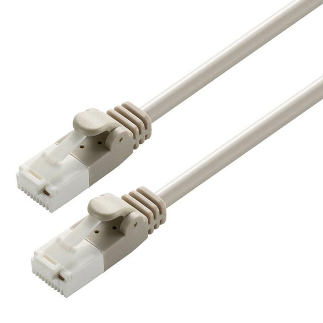 エレコム Cat6 ローカルエリアネットワーク有線テレビ 30m ともし火薄墨色 ELECOM