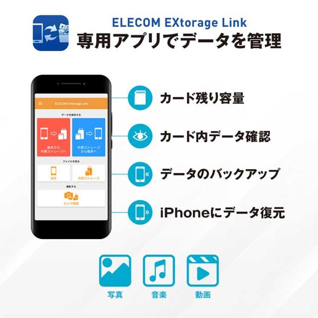 エレコム USBメモリ 256GB USB3.2(Gen1) 3in1 【 Lightning / USB A / Type C 】 MFI認証 【 Windows 11 Mac Android iOS iPad OS Surface MacBook iPhone 他対応】 白 ELECOM_6