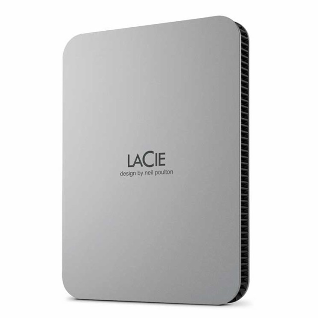 エレコム LaCie 外付け HDD 2TB ポータブル Mobile Drive USB3.2 USB Type-C×1 3年保証 Toolkit付属 【 Windows Mac iPad 】対応 ムーン