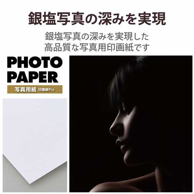 エレコム プリンター用紙 写真用紙 2L判 20枚 光沢 印画紙 最上級