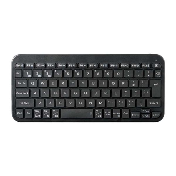 ワイヤレス キーボード Bluetooth 無線 パンタグラフ テンキーレス コンパクト 薄型 軽量 電池式 マルチペアリング(3台) 日本語配列 Slint ブラック