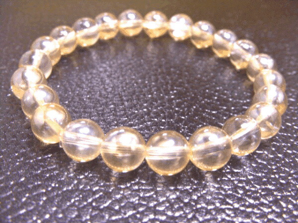 【送料無料】ブレスレット・ゴールデンオーラ水晶パワーストーン金運風水の通販は 8,778円