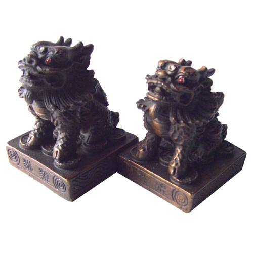 NO-1≪銅製≫風水の貔貅 ◆ミニひきゅう◆ヒキュウ雄雌ペア◆ 招財財運/風水グッズ/開運 の置物 縁起物/幸福/宝くじ/ギャンブルの通販は 7,744円