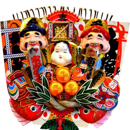 ＮＯ-3◆開運・熊手（大）75ｃｍ◆ 【送料無料】  縁起物/くまで/クマデ/酉の市/達磨/ダルマ/高崎だるま/ギフト/贈り物/お正月/新年/賀正/金運/財運/勝負事/良縁/商売繁盛/家内安全/宝くじの通販は 5,933円