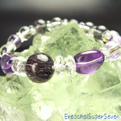◆超激レア◆【数量限定品/送料無料】 【真究極】エレスチャルスーパーセブン ブレスレット ≪無限の力/調和/美/予知/癒し/ヒーリング≫ 天然石/パワーストーン/風水グッズ/開運