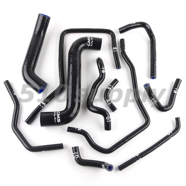 GDA GDB インプレッサ ラジエターホース スバル WRX STI EJ20 ヒーターホースセット CMS製 ブラックの通販は