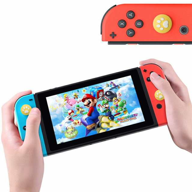 Nintendo Switch 有機ELモデル Switch Lite対応 アナログスティックカバー 肉球 猫 ハート イエロー ホワイト 全2色 各色 2つ 4個セット の通販はau PAY マーケット - TGK-SHOP | au PAY マーケット－通販サイト