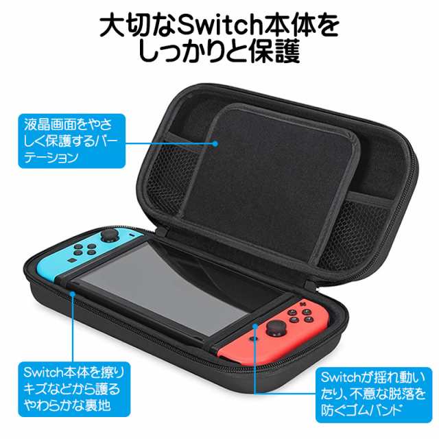Nintendo Switch 通常モデル対応 キャリーケース 保護フィルム 2点