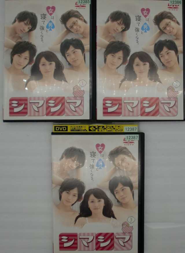 kn2-2385o□DVD□ シマシマ 全3巻セット (矢田亜希子/三浦翔平/菊田