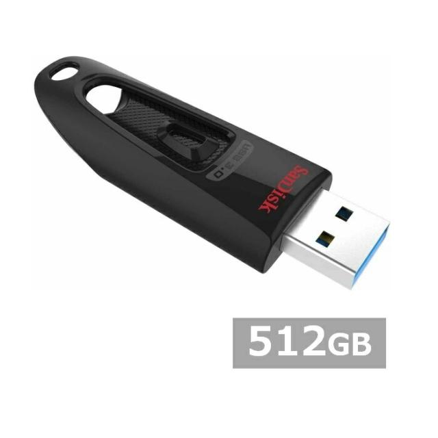 サンディスク USBメモリ SDCZ48-512G-G46 Ultra USB 3.0 Flash Drive 512GB Sandisk USB3.0 USBメモリー メモリスティック 外出 パソコン PC 持ち運び 並行輸入品