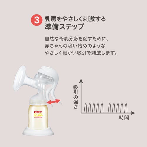 ピジョン さく乳器 母乳アシスト 手動タイプ 搾乳器 新生児