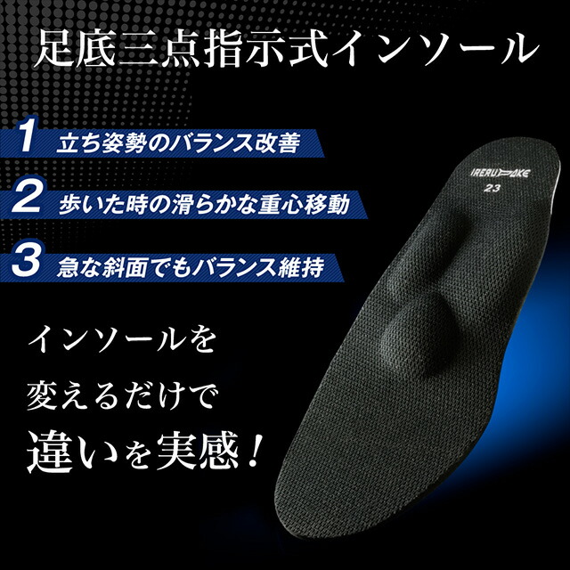 IRERUDAKE インソール 21〜29センチ おすすめ中敷き 入れるだけ 話題 なかじき インソール 効果 かかと アーチサポート 革靴 スニーカー 立ち仕事 抗菌 消臭 土踏まず 美姿勢 歩行サポート ウォーキング 足の疲れ_5