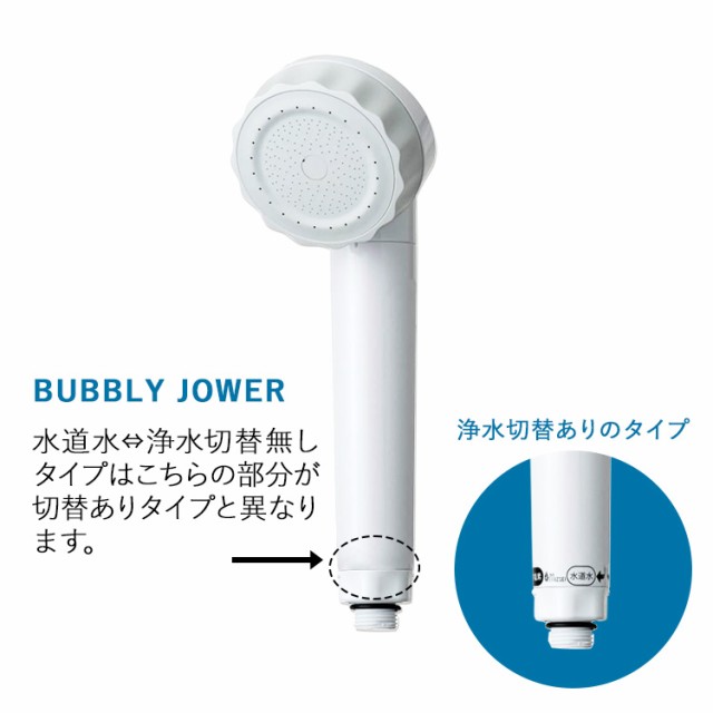 塩素除去シャワーヘッド バブリージョワー BUBBLY JOWER JS222-N