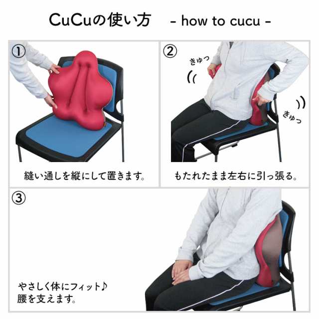 キュービーズ キュッキュッ スリム 腰用 クッション CuCu 4色 Slim