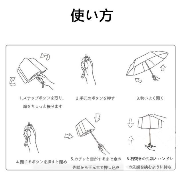 日傘 折りたたみ 完全遮光 軽量 自動開閉 晴雨兼用 大きめ 10本骨 台風 カバー レディース 2023最新 おしゃれ 撥水 耐久 100% 遮光 遮熱 日傘 長傘 折り畳み