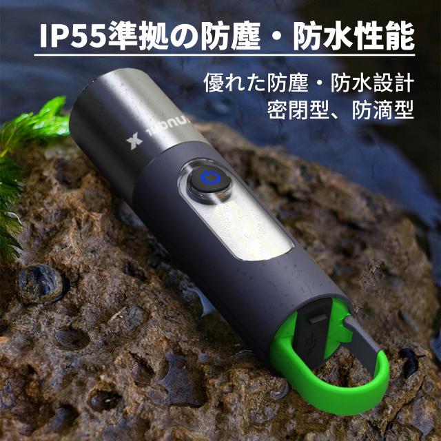 懐中電灯 自転車 ライト LEDランタン 高輝度4つの照明モード 明るさ1000ルーメン 1800mah 100グラム IPX4防水 キャンプランタン 懐中電灯 ズーム式 ミニLEDランタン 高輝度 USB充電式 多機能　キャンプライト 応急ライト 防災グッズ_12
