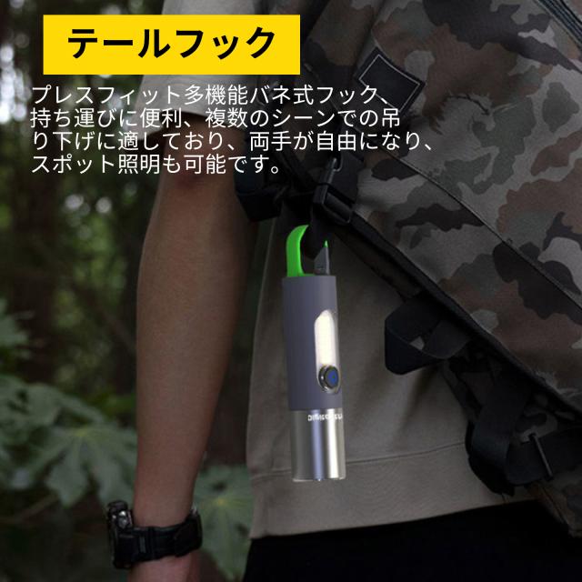 懐中電灯 自転車 ライト LEDランタン 高輝度4つの照明モード 明るさ1000ルーメン 1800mah 100グラム IPX4防水 キャンプランタン 懐中電灯 ズーム式 ミニLEDランタン 高輝度 USB充電式 多機能　キャンプライト 応急ライト 防災グッズ_4