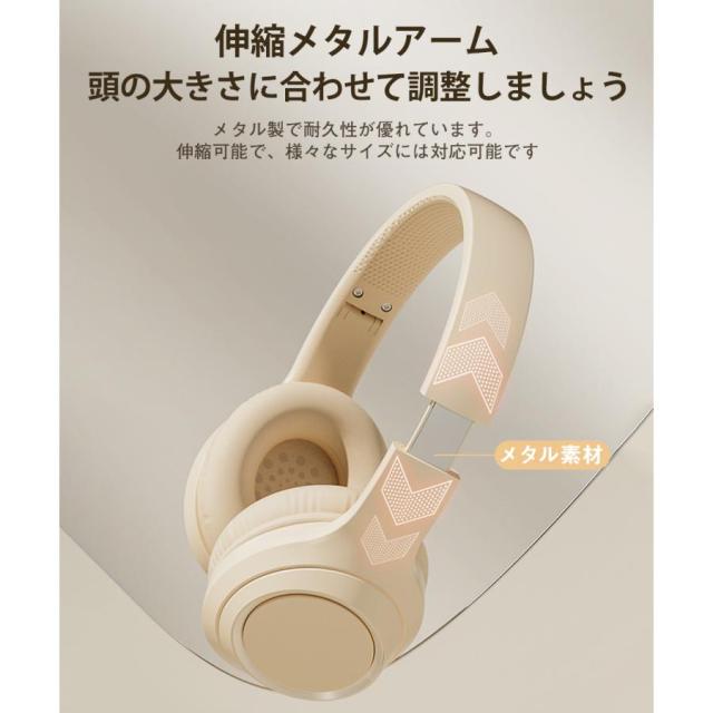 正規品】 ワイヤレスヘッドホン イヤホン Bluetooth5.3 ヘッドセット