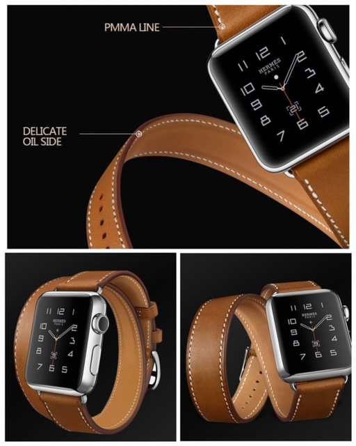 4 アップルウォッチ ベルト バンド スマートレザーバンド 革