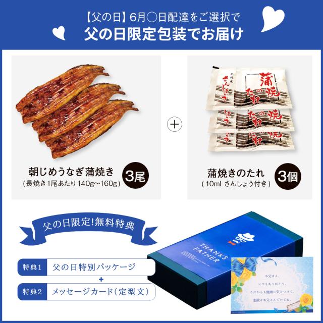 朝じめうなぎ 蒲焼き 3尾 1尾約150g×3 冷蔵便 国産 うなぎ 長蒲焼き 発送当日の朝に活鰻をさばいてお届け ギフト お中元 お歳暮 贈答_10