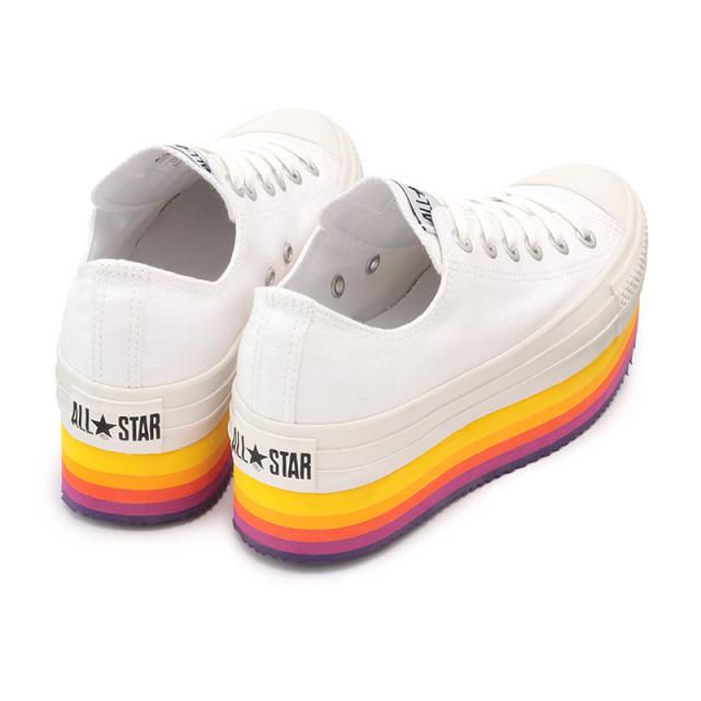 コンバース オールスター チャンキーライン RB OX CONVERSE ALL STAR CHUNKYLINE RB OX レディース スニーカー 22.0-25.0cm 厚底 レインボー コンバース オールスター チャンキーライン RB OX CONVERSE ALL STAR