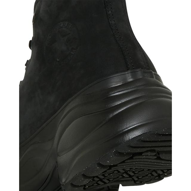 コンバース レザー オールスター R サージトレーナー HI 厚底 ブーツ スニーカー LEATHER ALL STAR R SURGETRAINER HI レディース メンズ ブラックモノクローム 22.0-29.0cm 31313140 ヌバック
