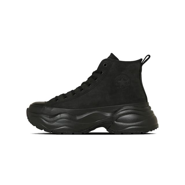 コンバース レザー オールスター R サージトレーナー HI 厚底 ブーツ スニーカー LEATHER ALL STAR R SURGETRAINER HI レディース メンズ ブラックモノクローム 22.0-29.0cm 31313140 ヌバック