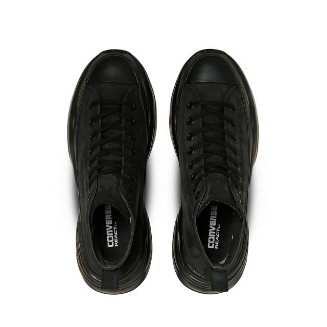 コンバース レザー オールスター R サージトレーナー HI 厚底 ブーツ スニーカー LEATHER ALL STAR R SURGETRAINER HI レディース メンズ ブラックモノクローム 22.0-29.0cm 31313140 ヌバック